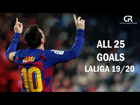 Lionel Messi All 25 Goals In Laliga 2019/2020