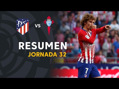 Resumen de Atlético de Madrid vs RC Celta (2-0)