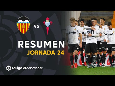 Resumen de Valencia CF vs RC Celta (2-0)