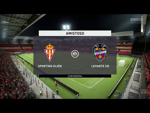 Real Sporting de Gijón VS Levante – Segunda División España – Gameplay – camisetasnew.es