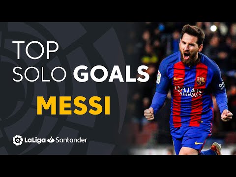 TOP 25 GOLES DE JUGADA INDIVIDUAL Lionel Messi LaLiga Santander