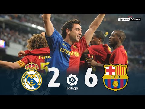 Real Madrid 2 x 6 Barcelona ● La Liga 08/09 Extended Goals & Highlights HD