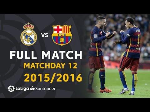 Real Madrid vs FC Barcelona (0-4) J12 2015/2016 – FULL MATCH