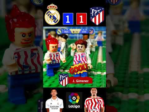 Real Madrid 1-1 Atlético Madrid – La Liga 2023 – Goles – Fútbol LEGO – Stop Motion Animacion