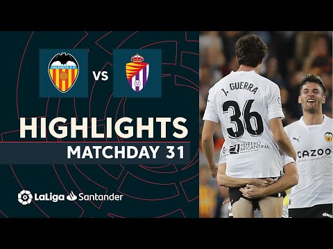Resumen de Valencia CF vs Real Valladolid (2-1)