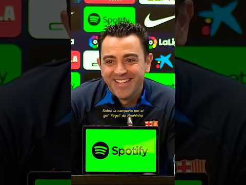 Xavi se ríe del Madrid #shorts #fcbarcelona #laliga #realmadrid #xavi