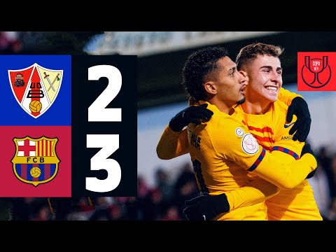 HIGHLIGHTS I BARBASTRO 2 vs 3 FC BARCELONA | COPA DEL REY 🏆🔵🔴