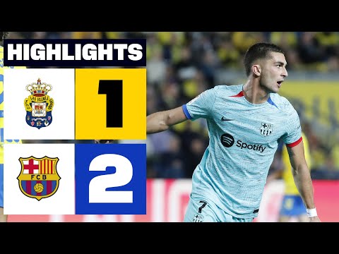 Resumen de UD Las Palmas vs FC Barcelona (1-2)