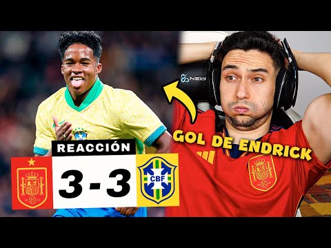 REACCIONES DE UN HINCHA al España vs Brasil 3-3 *PARTIDAZO* – camisetasnew.es