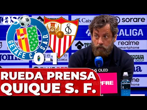 GETAFE 0 – SEVILLA 1 | Rueda de prensa, QUIQUE SÁNCHEZ FLORES – camisetasnew.es